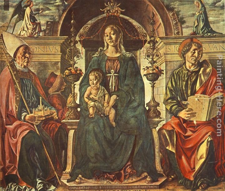 Francesco del Cossa Madonna with the Child and Saints